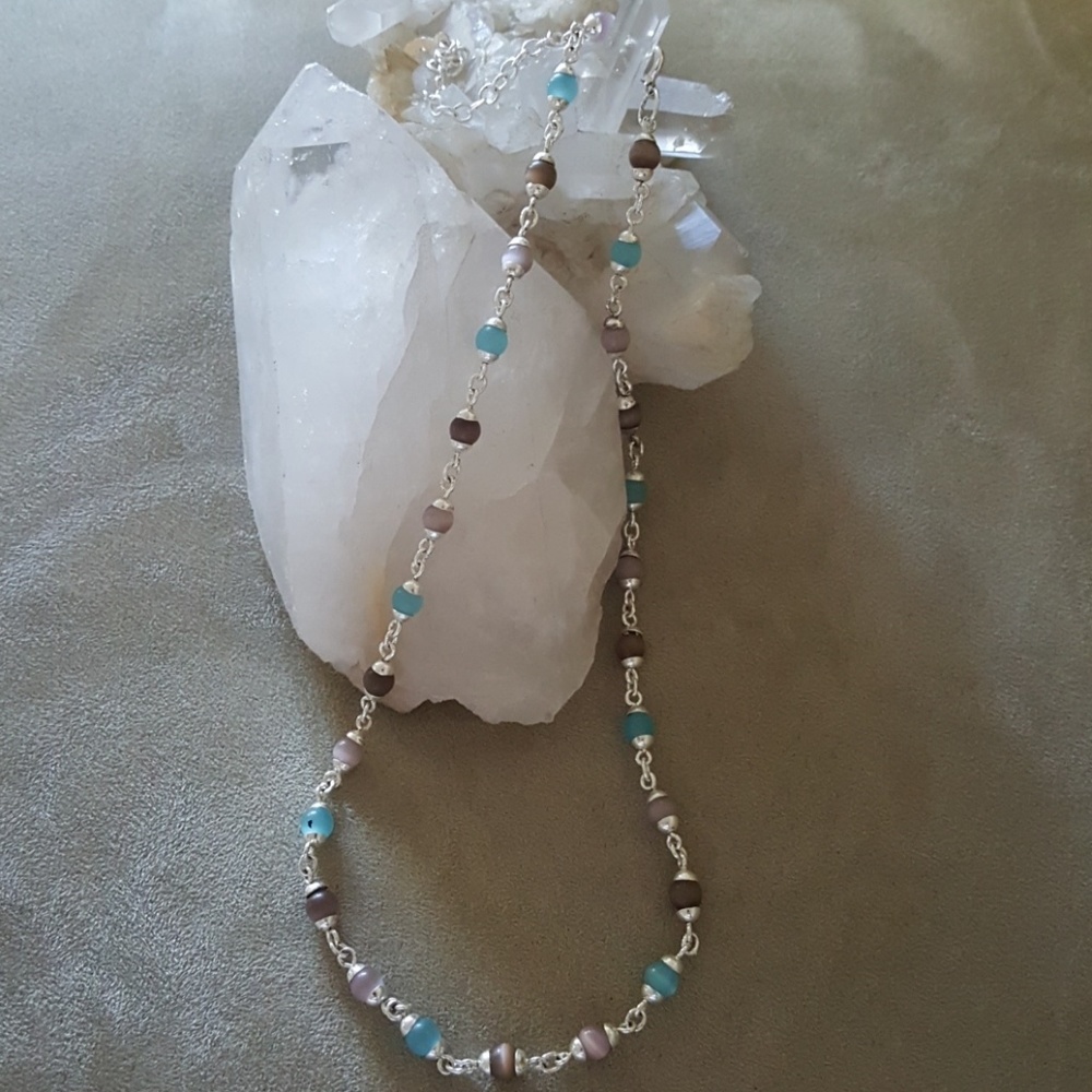 🌙Sterling silver moonstone necklace